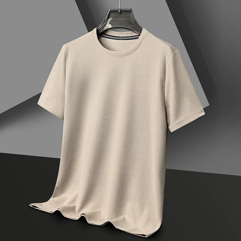 Round Neck Short Sleeved T-shirt for Men - Real Group