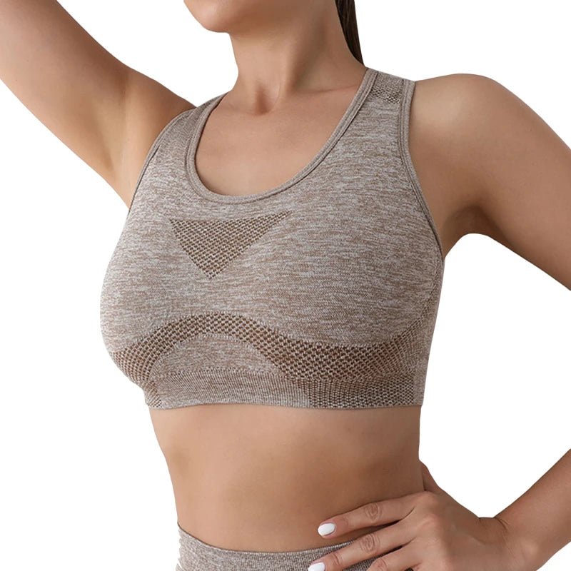 Seamless Neck Sports Bra - Real Group