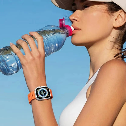 Silicone Ocean Band for Apple Watch 40mm - 49mm, Sport Strap & Bracelet - Realgroupuae