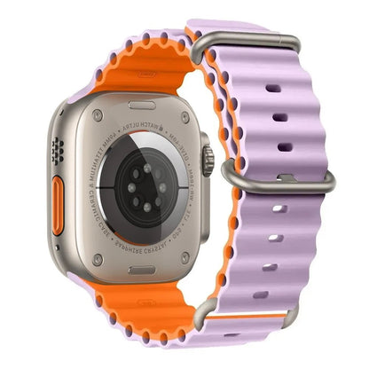 Silicone Ocean Band for Apple Watch 40mm - 49mm, Sport Strap & Bracelet - Realgroupuae