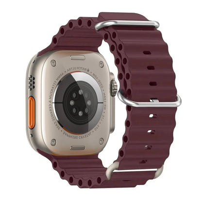 Silicone Ocean Band for Apple Watch 40mm - 49mm, Sport Strap & Bracelet - Realgroupuae
