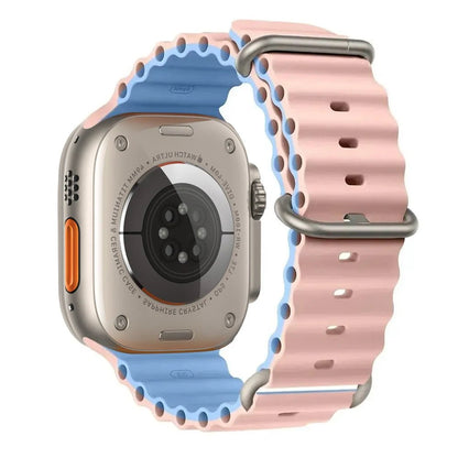 Silicone Ocean Band for Apple Watch 40mm - 49mm, Sport Strap & Bracelet - Realgroupuae