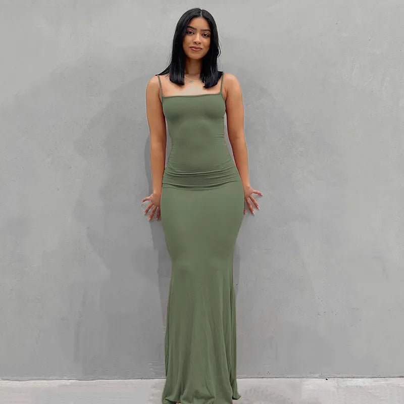 Sleeveless Backless Maxi Dress For Women - Real Group