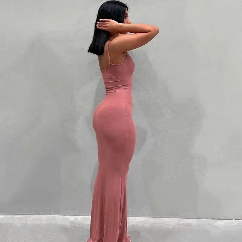 Sleeveless Backless Maxi Dress For Women - Real Group