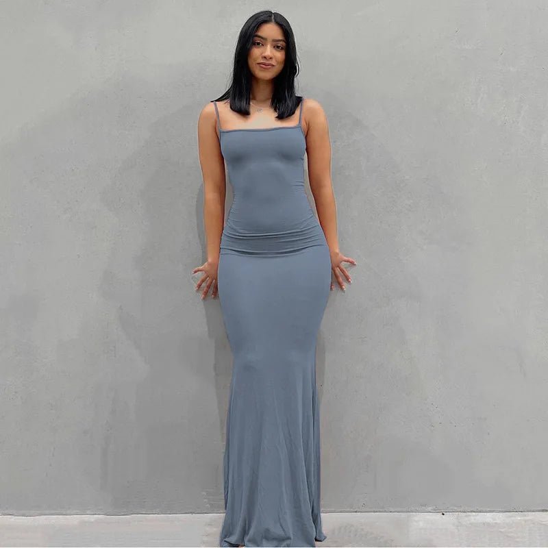 Sleeveless Backless Maxi Dress For Women - Real Group