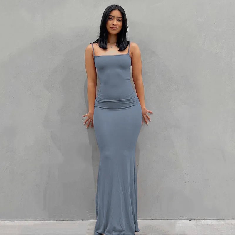 Sleeveless Backless Maxi Dress For Women - Real Group