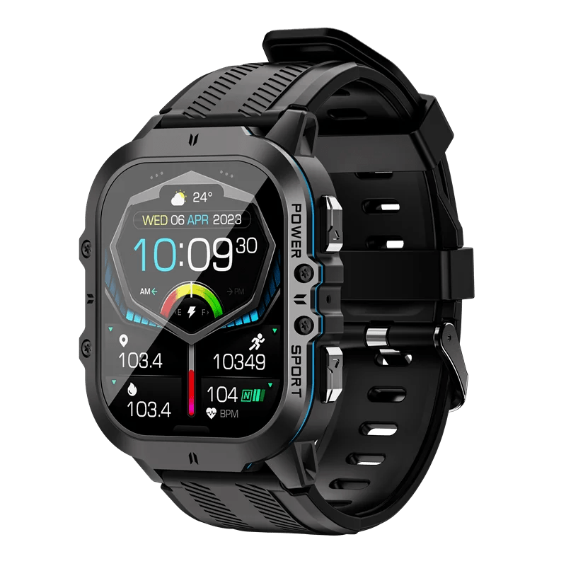 Smart Watch with 100+ Sports Modes, Bluetooth Call & AMOLED Display - Realgroupuae