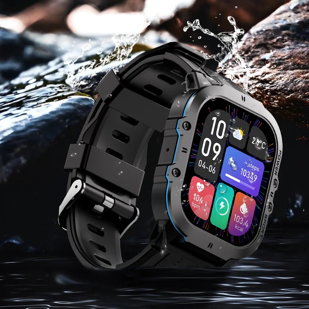 Smart Watch with 100+ Sports Modes, Bluetooth Call & AMOLED Display - Realgroupuae