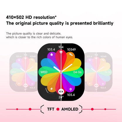 Smart Watch with 100+ Sports Modes, Bluetooth Call & AMOLED Display - Realgroupuae