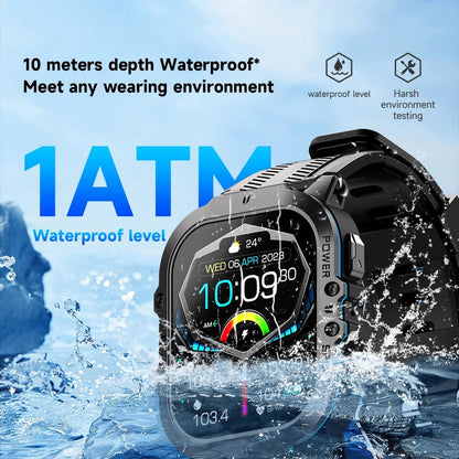 Smart Watch with 100+ Sports Modes, Bluetooth Call & AMOLED Display - Realgroupuae