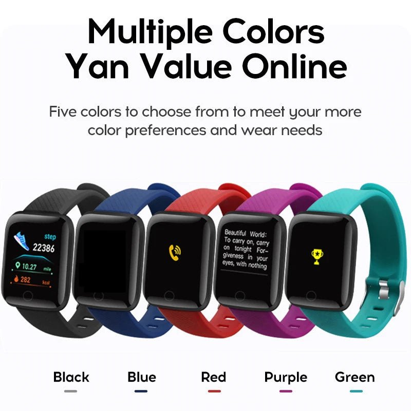 Smart Watch with Music Control, Fitness Tracker & Alarm for Men/Women - Realgroupuae