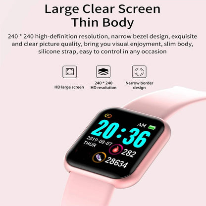 Smart Watch with Music Control, Fitness Tracker & Alarm for Men/Women - Realgroupuae