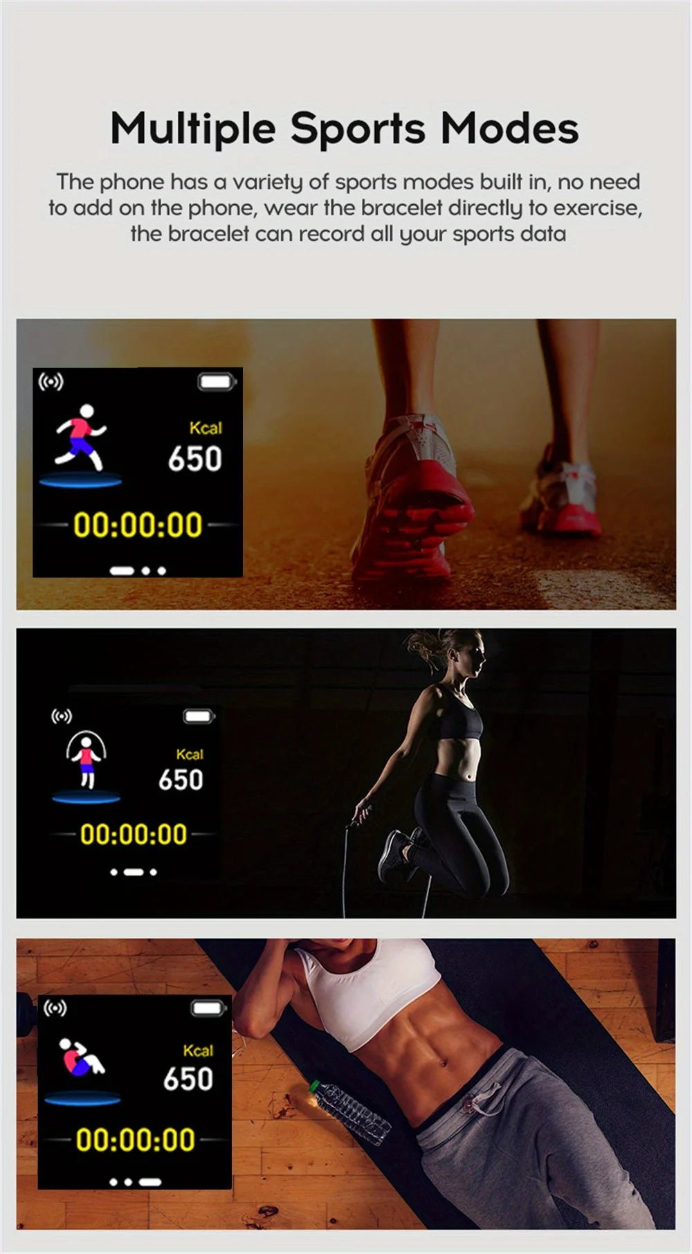 Smart Watch with Music Control, Fitness Tracker & Alarm for Men/Women - Realgroupuae