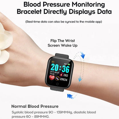 Smart Watch with Music Control, Fitness Tracker & Alarm for Men/Women - Realgroupuae