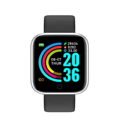 Smart Watch with Music Control, Fitness Tracker & Alarm for Men/Women - Realgroupuae