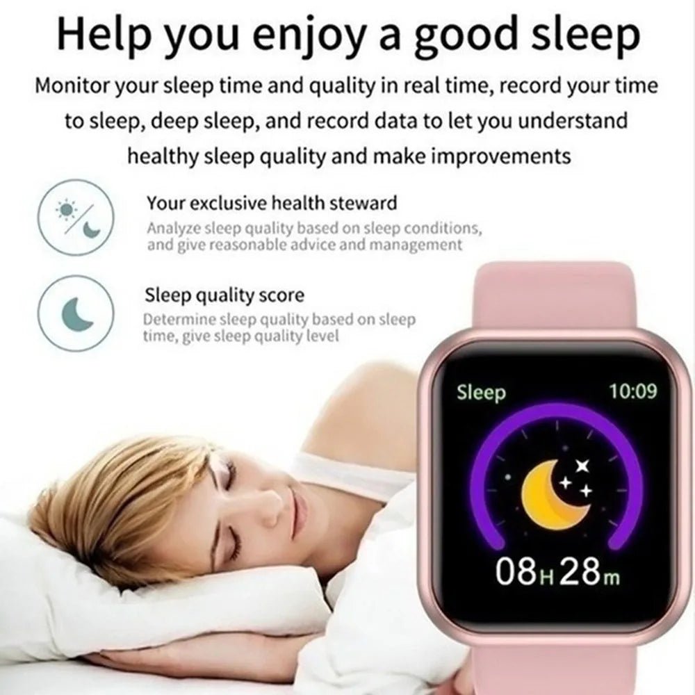 Smart Watch with Music Control, Fitness Tracker & Alarm for Men/Women - Realgroupuae