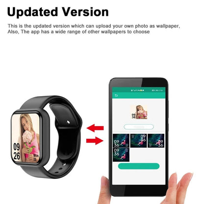 Smart Watch with Music Control, Fitness Tracker & Alarm for Men/Women - Realgroupuae