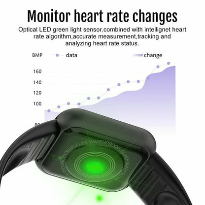 Smart Watch with Music Control, Fitness Tracker & Alarm for Men/Women - Realgroupuae