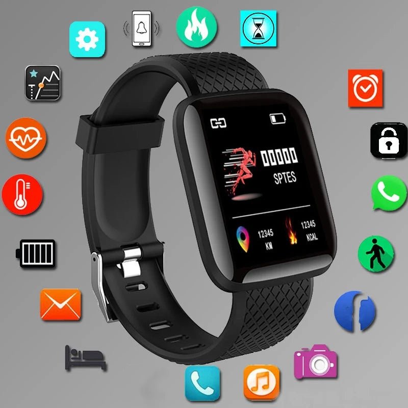 Sport Smartwatch with Music Control, Fitness Tracker & Alarm Clock - Realgroupuae
