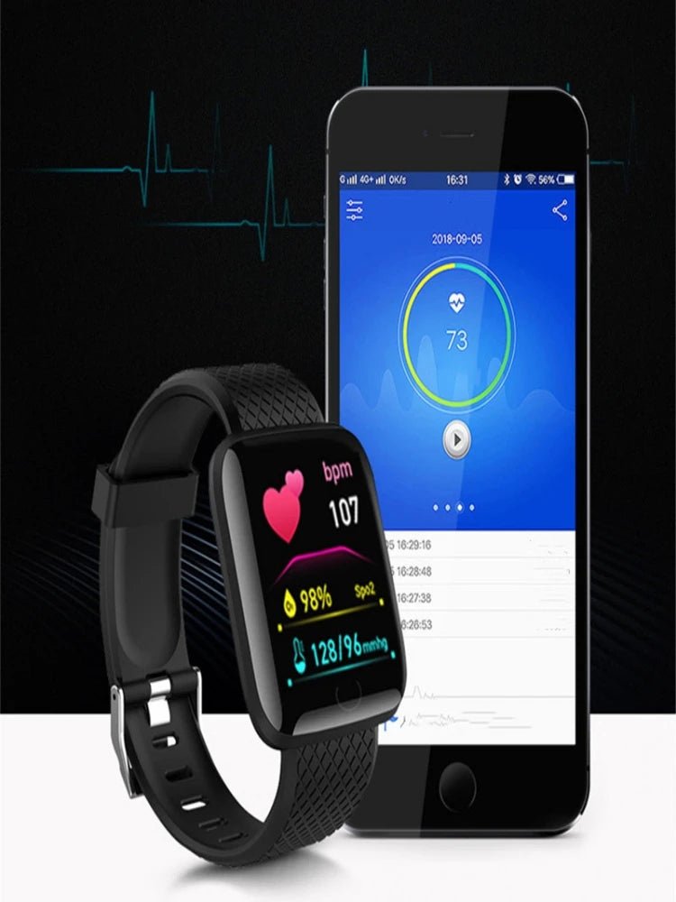 Sport Smartwatch with Music Control, Fitness Tracker & Alarm Clock - Realgroupuae