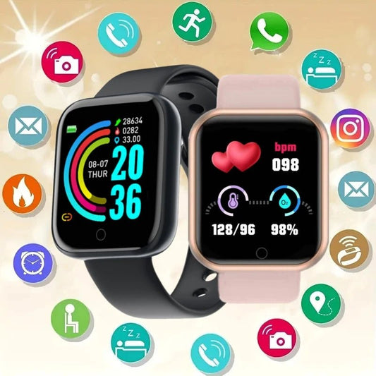 Sports Smartwatch with Music Control, Fitness Tracker & Alarm Clock - Realgroupuae