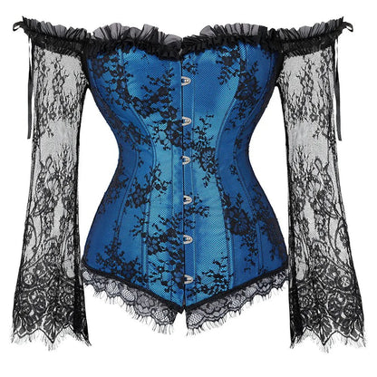 Women’s Lace Corset Top | Vintage Victorian Bustier | Retro Fashion Corset - Real Group UAE