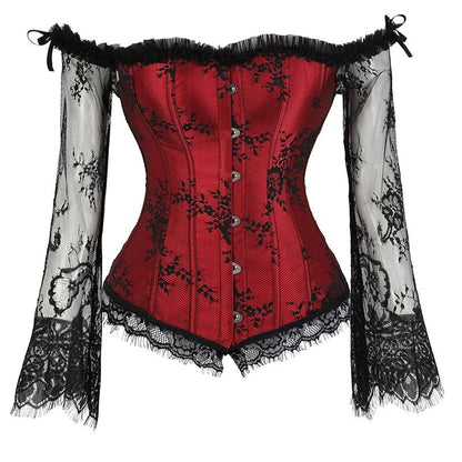 Women’s Lace Corset Top | Vintage Victorian Bustier | Retro Fashion Corset - Real Group UAE