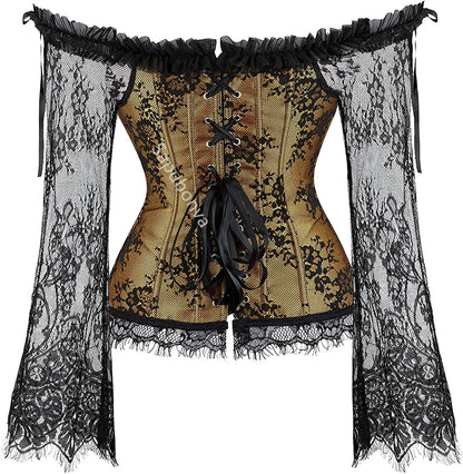 Women’s Lace Corset Top | Vintage Victorian Bustier | Retro Fashion Corset - Real Group UAE