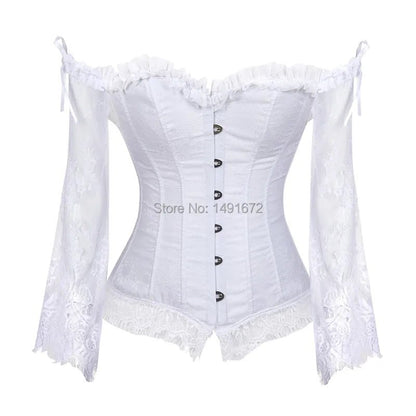 Women’s Lace Corset Top | Vintage Victorian Bustier | Retro Fashion Corset - Real Group UAE