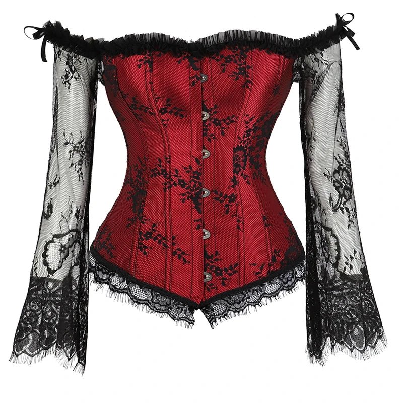 Women’s Lace Corset Top | Vintage Victorian Bustier | Retro Fashion Corset - Real Group UAE