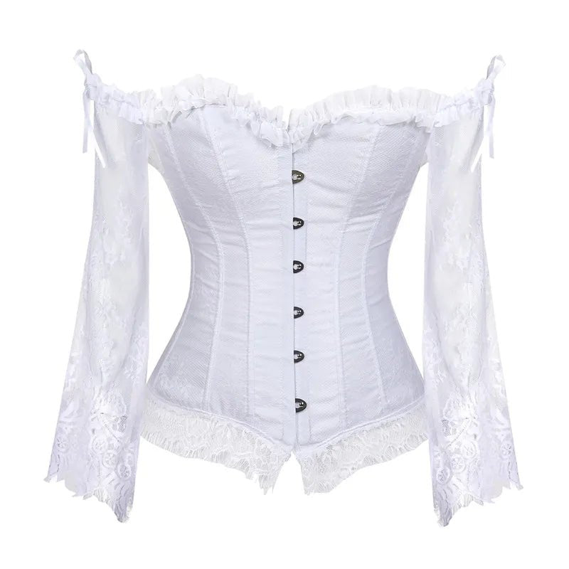 Women’s Lace Corset Top | Vintage Victorian Bustier | Retro Fashion Corset - Real Group UAE
