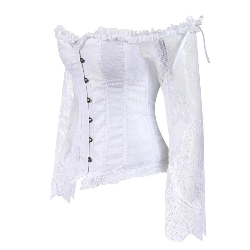 Women’s Lace Corset Top | Vintage Victorian Bustier | Retro Fashion Corset - Real Group UAE