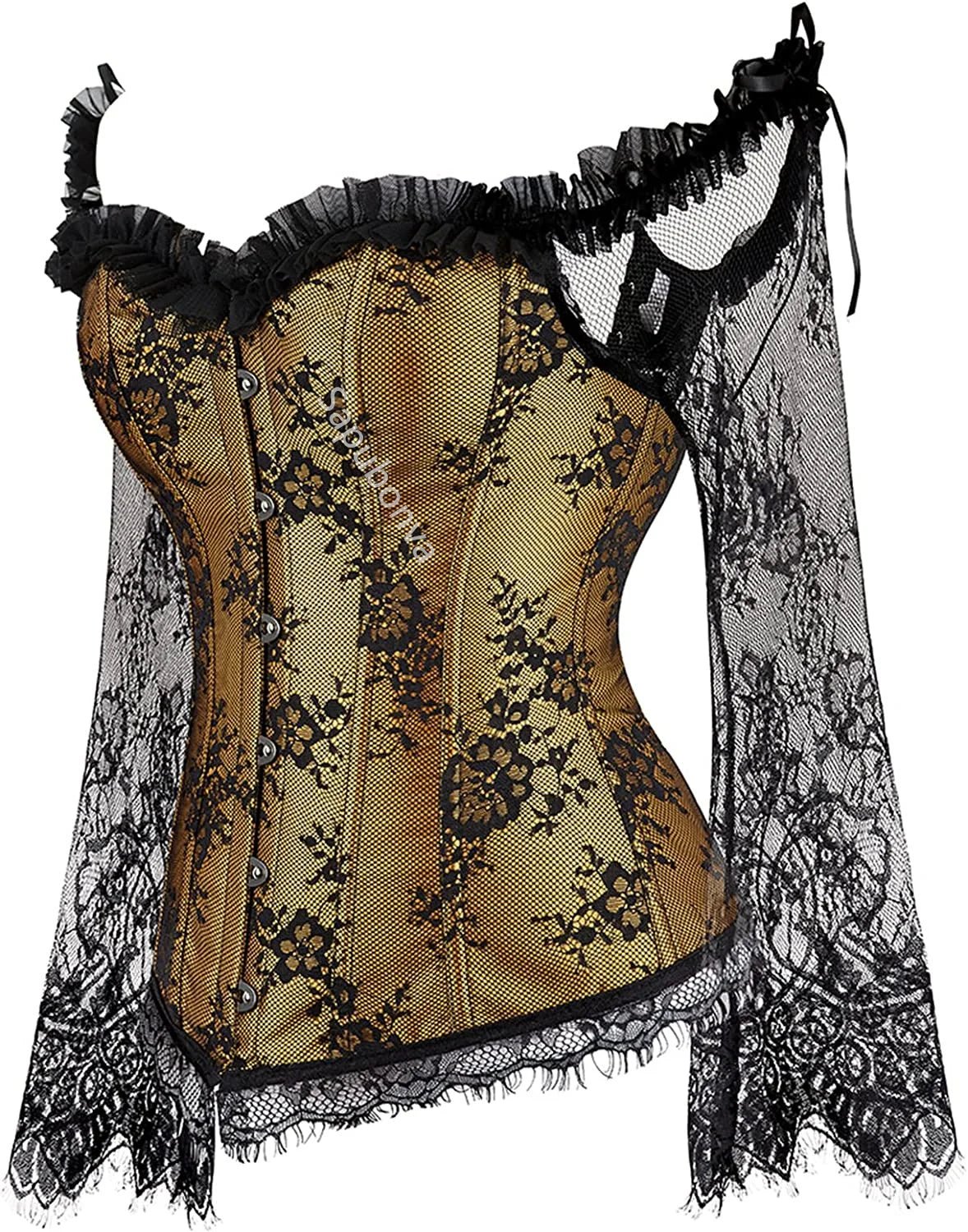 Women’s Lace Corset Top | Vintage Victorian Bustier | Retro Fashion Corset - Real Group UAE