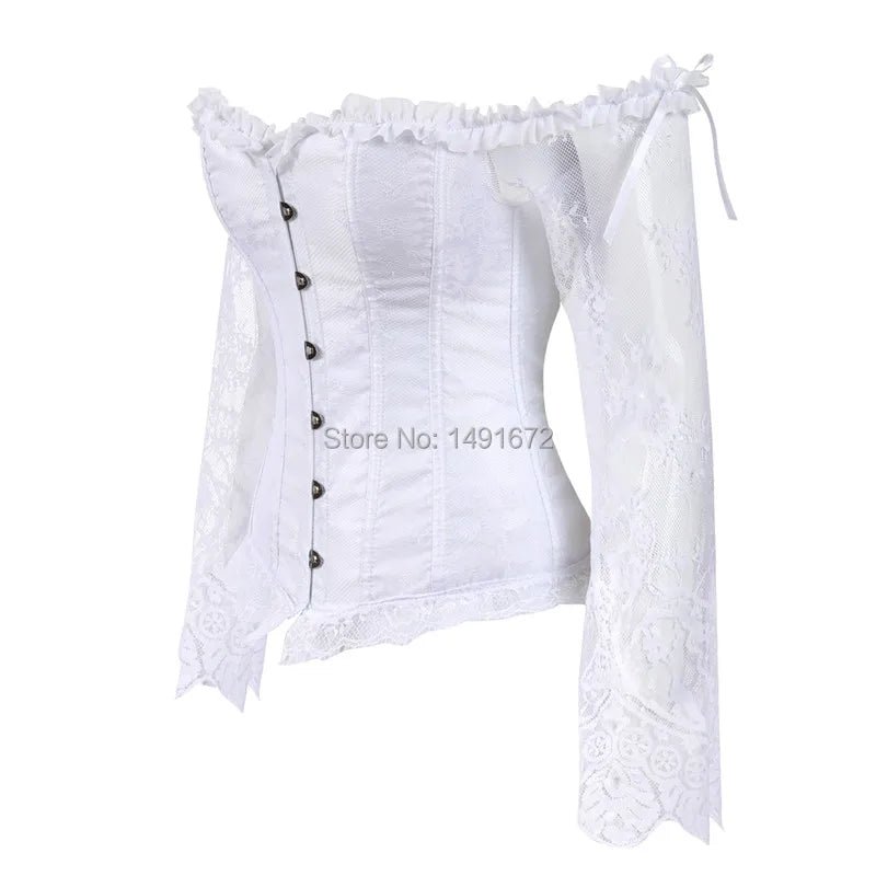 Women’s Lace Corset Top | Vintage Victorian Bustier | Retro Fashion Corset - Real Group UAE
