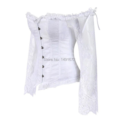 Women’s Lace Corset Top | Vintage Victorian Bustier | Retro Fashion Corset - Real Group UAE